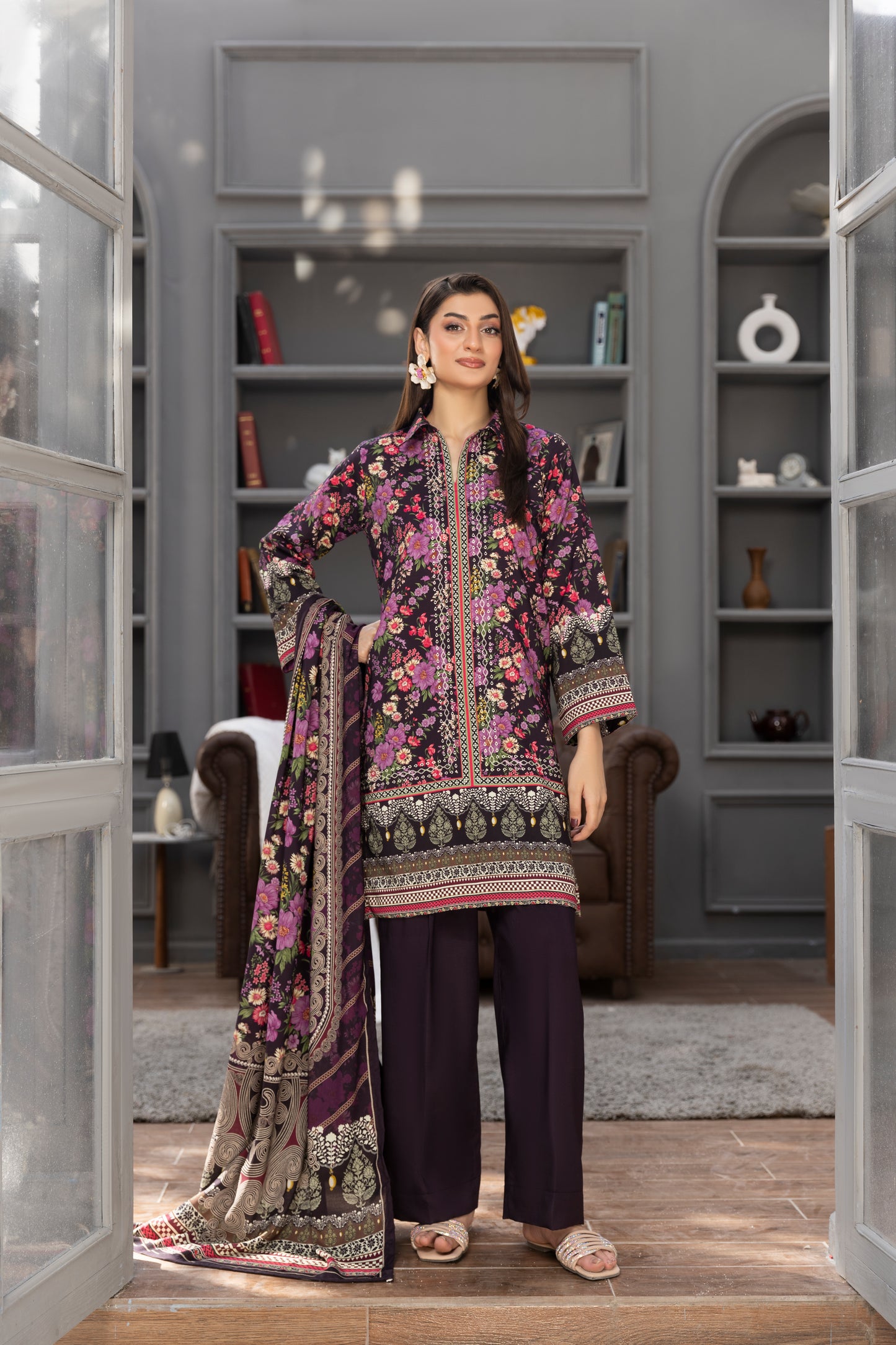 3 Piece - Printed LINEN-RP-STA091V1-116-RP