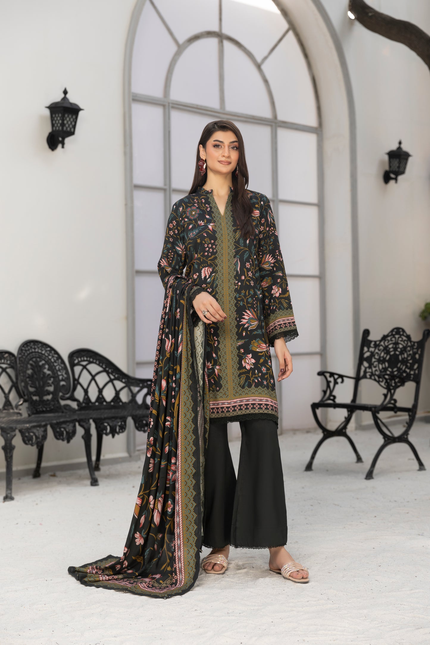 3 Piece - Printed LINEN-RP-STA091v1-118-RP