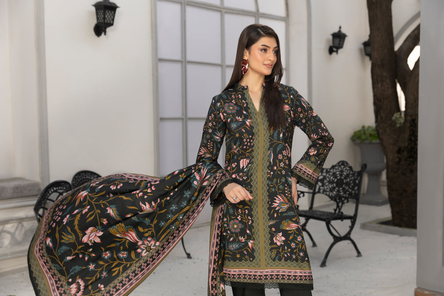 3 Piece - Printed LINEN-RP-STA091v1-118-RP