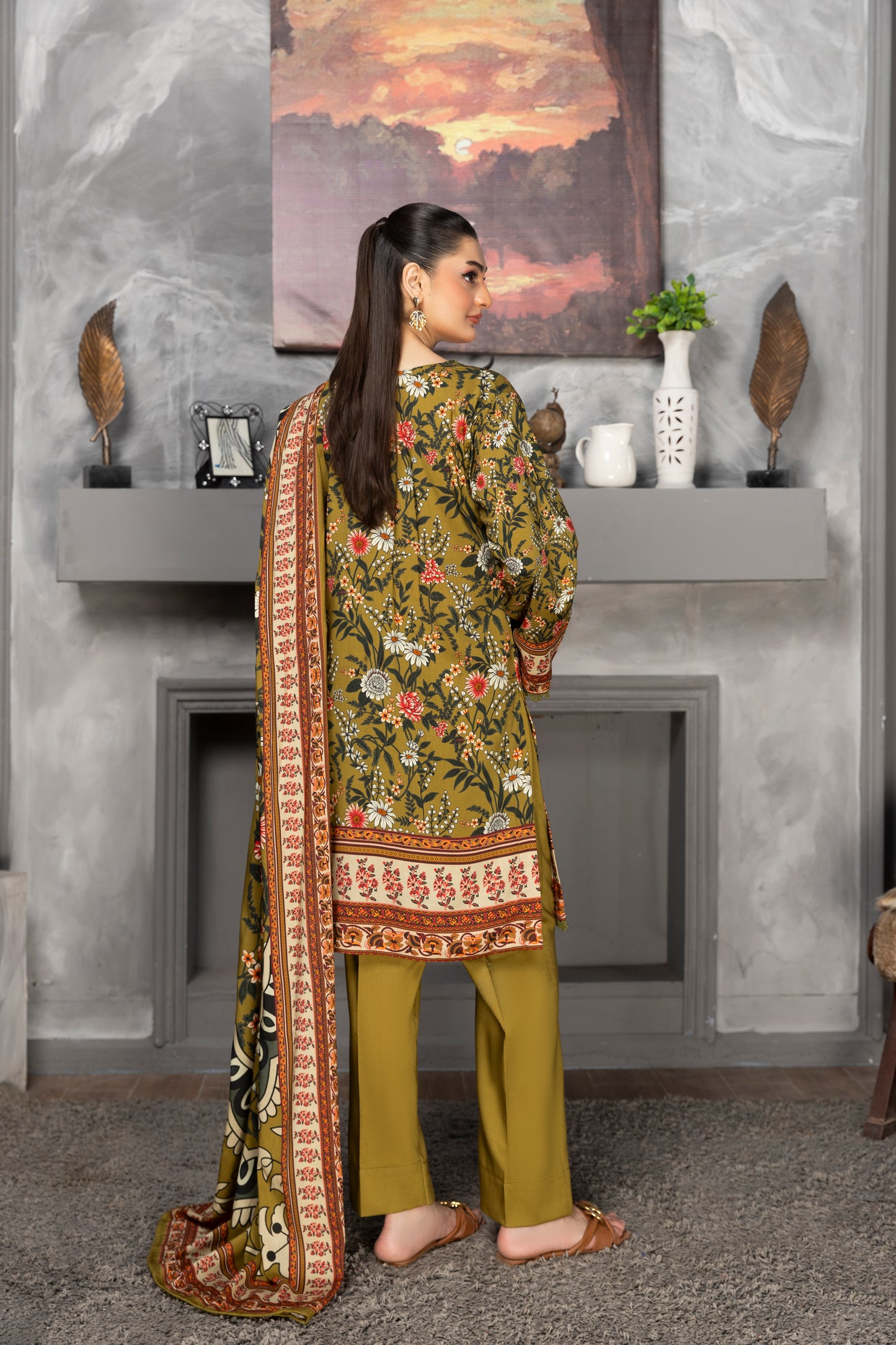 3 Piece - Printed LINEN-RP-STA091v1-106-RP