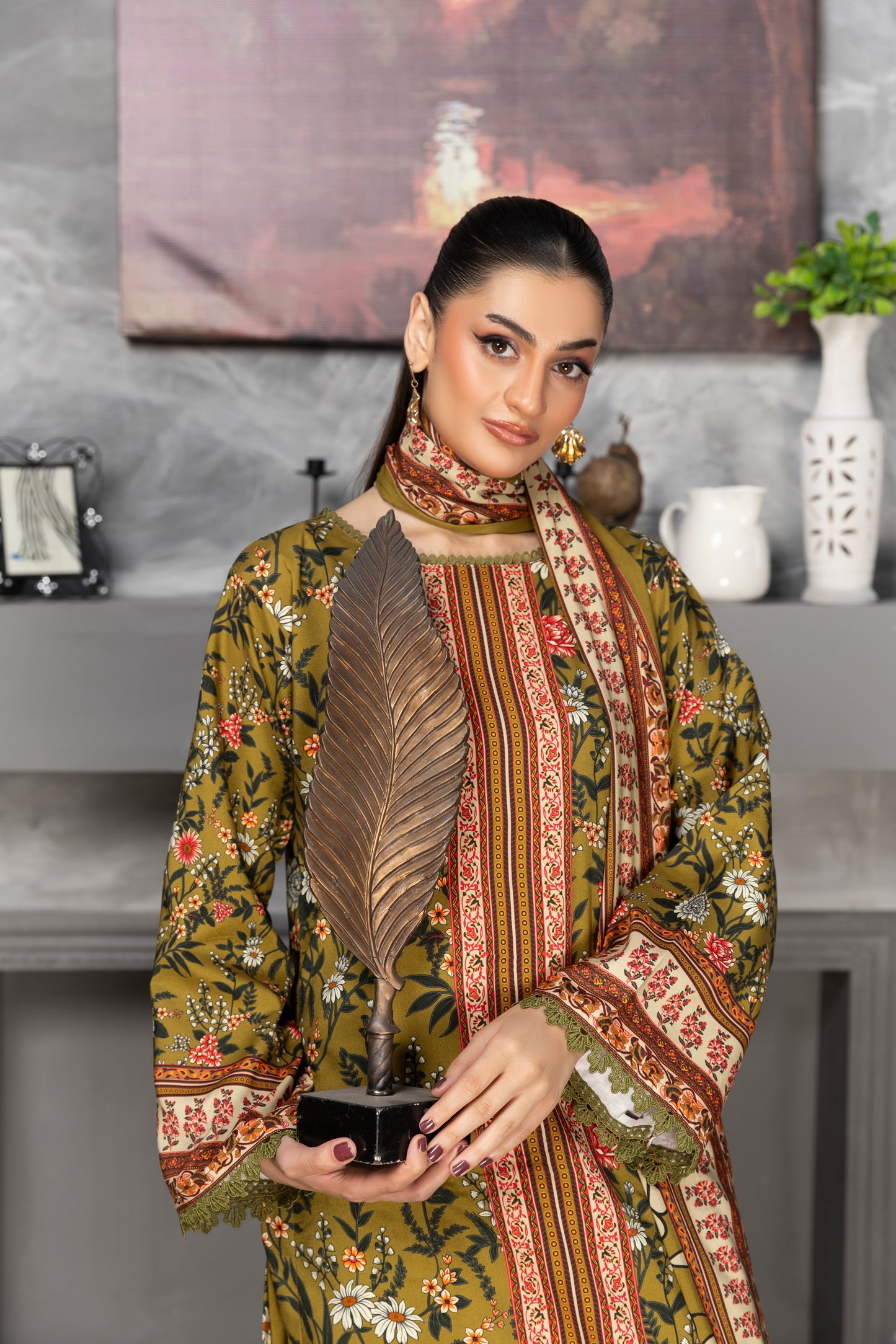 3 Piece - Printed LINEN-RP-STA091v1-106-RP
