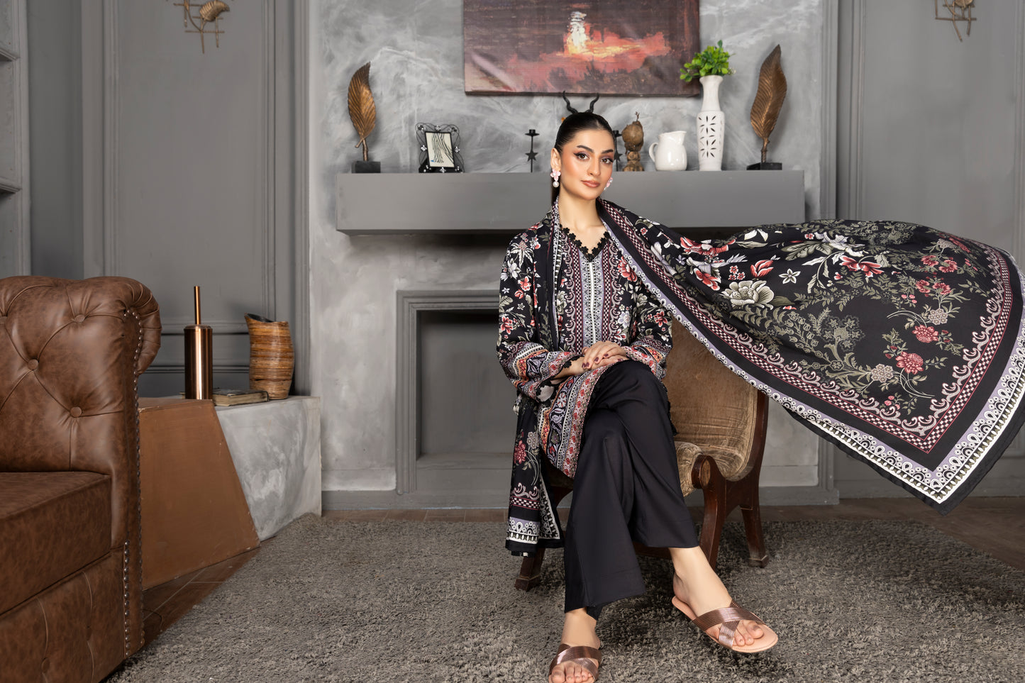 3 Piece - Printed LINEN-RP-STA091v1-119-RP