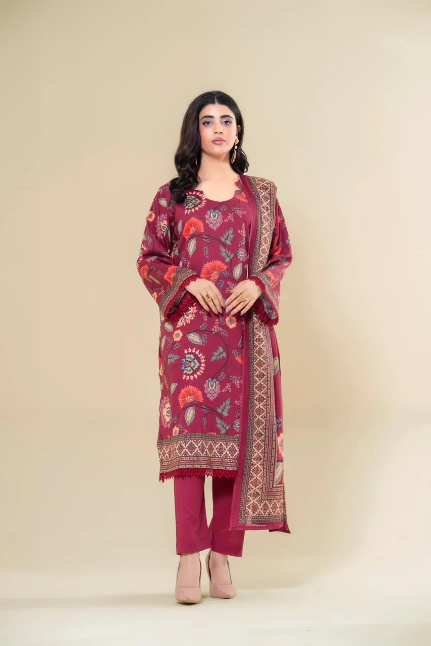 Rangpreet Lawn 3PC Printed Unstitched Suit D-9