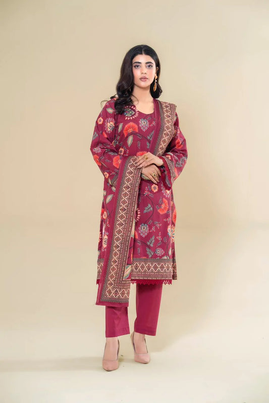 Rangpreet Lawn 3PC Printed Unstitched Suit D-9