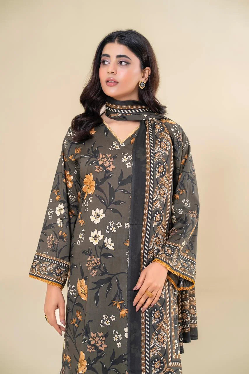 Rangpreet Lawn 3PC Printed Unstitched Suit D-14