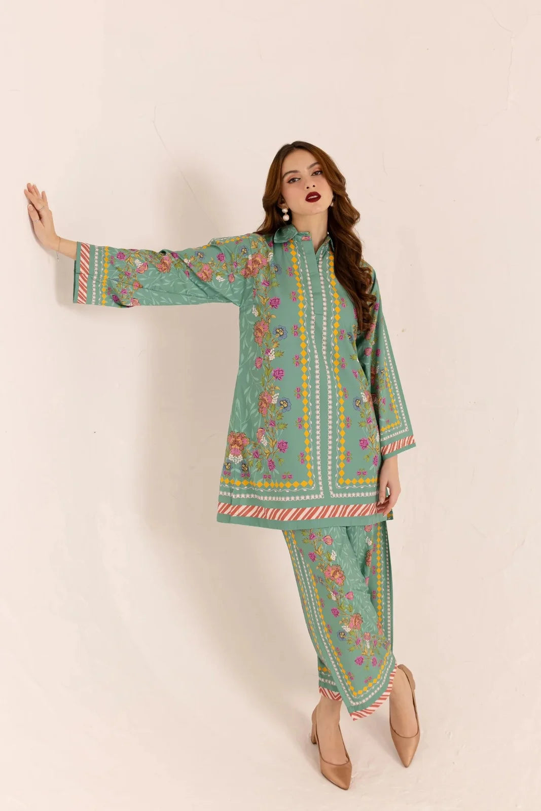 Rangpreet Lawn 2PC Printed Unstitched Suit D-4