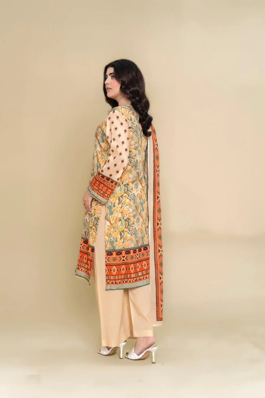 Rangpreet Lawn 3PC Printed Unstitched Suit D-1