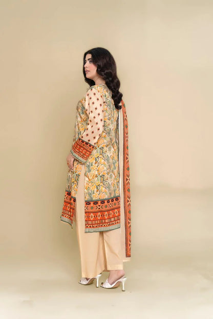 Rangpreet Lawn 3PC Printed Unstitched Suit D-1